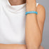 Aigue-marine | Argent | Bracelet Verre Double Sirène